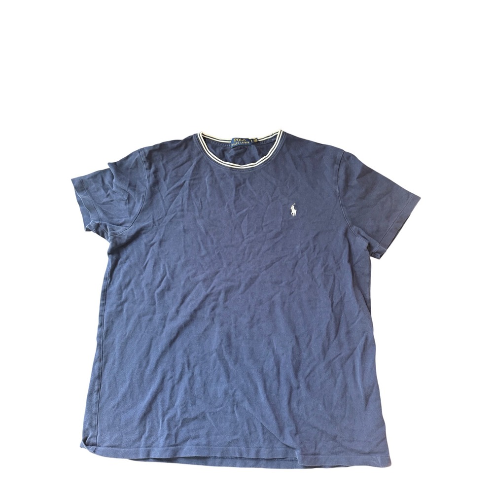 Polo Ralph Lauren Mens Classic Fit Navy Blue T Shirt Pony Casual Preppy Size L